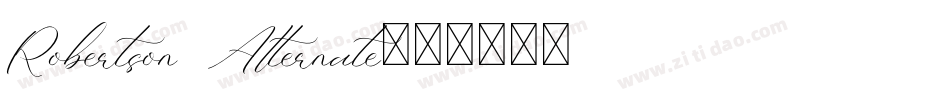 Robertson Alternate字体转换